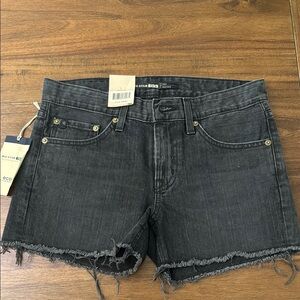 Big Star Charcoal Joey Boyfriend Denim Shorts size 24 or‎ size 0